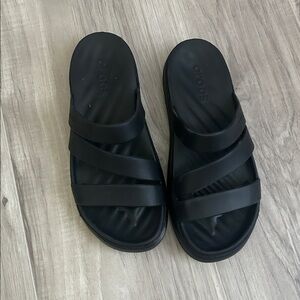 CROCS Women Black Slides
